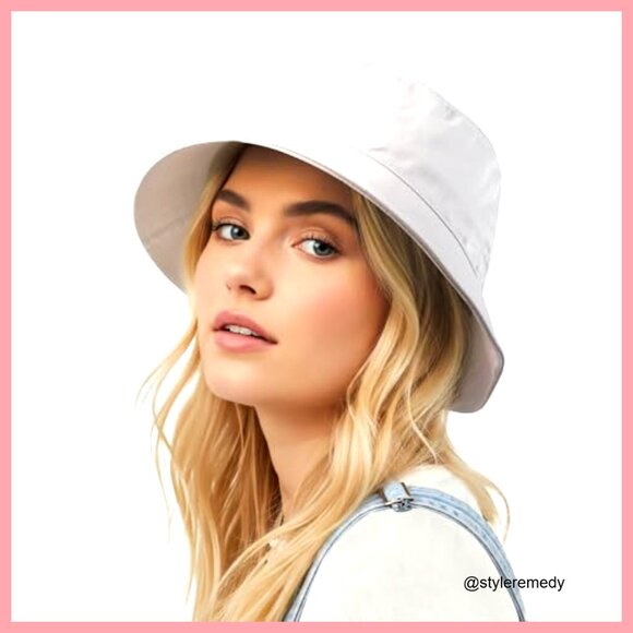 100% Cotton Bucket Hat, UPF 50 Sun Protection, Lightweight Packable